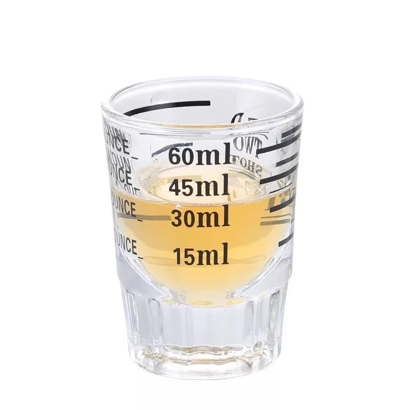 Copo de Vidro com Escala de Medida para Barista - 60ml